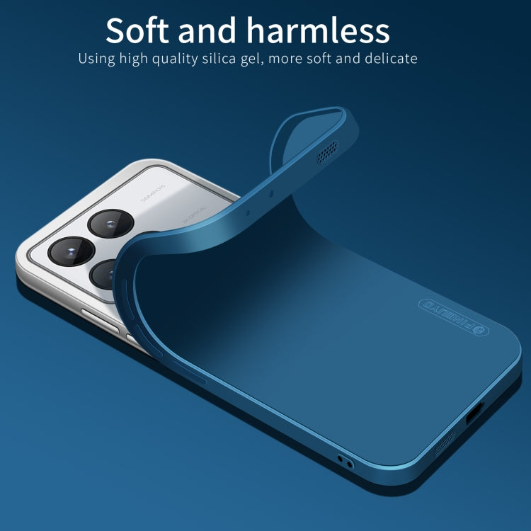 For Xiaomi Redmi K70E PINWUYO Sense Series Liquid Silicone TPU Phone Case(Blue) - Xiaomi Cases by PINWUYO | Online Shopping UK | buy2fix