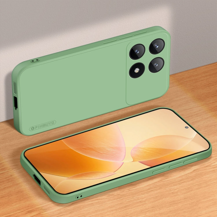 For Xiaomi Redmi K70E PINWUYO Sense Series Liquid Silicone TPU Phone Case(Green) - Xiaomi Cases by PINWUYO | Online Shopping UK | buy2fix