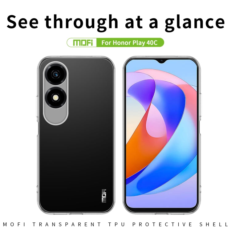 For Honor Play 40C / X5 Plus MOFI Ming Series Ultra-thin TPU Phone Case(Transparent) - Honor Cases by MOFI | Online Shopping UK | buy2fix
