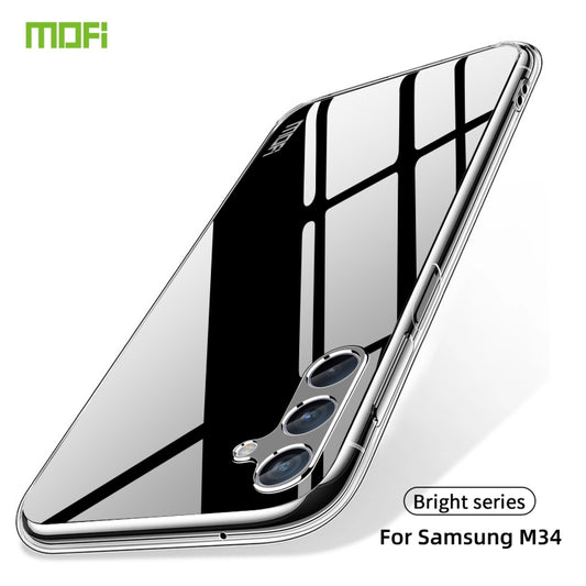 For Samsung Galaxy M34 5G MOFI Ming Series Ultra-thin TPU Phone Case(Transparent) by MOFI
