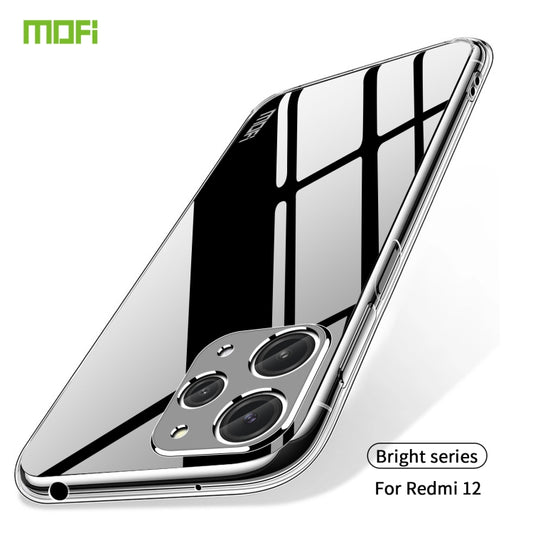 For Xiaomi Redmi 12 MOFI Ming Series Ultra-thin TPU Phone Case(Transparent) by MOFI