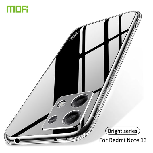 For Xiaomi Redmi Note 13 5G MOFI Ming Series Ultra-thin TPU Phone Case(Transparent) by MOFI