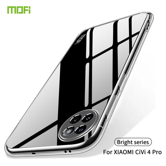 For Xiaomi Civi 4 Pro MOFI Ming Series Ultra-thin TPU Phone Case(Transparent) by MOFI