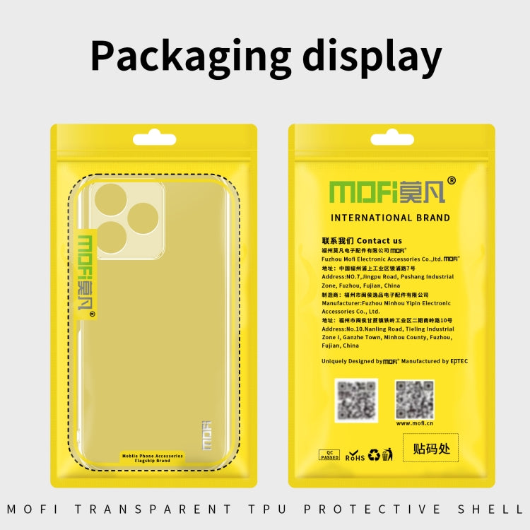 For Realme 12+ MOFI Ming Series Ultra-thin TPU Phone Case(Transparent) by MOFI