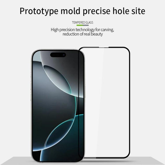 For iPhone 17 Pro PINWUYO 9H 2.5D Full Screen Tempered Glass Film(Black) - iPhone 17 Pro Tempered Glass by PINWUYO | Online Shopping UK | buy2fix
