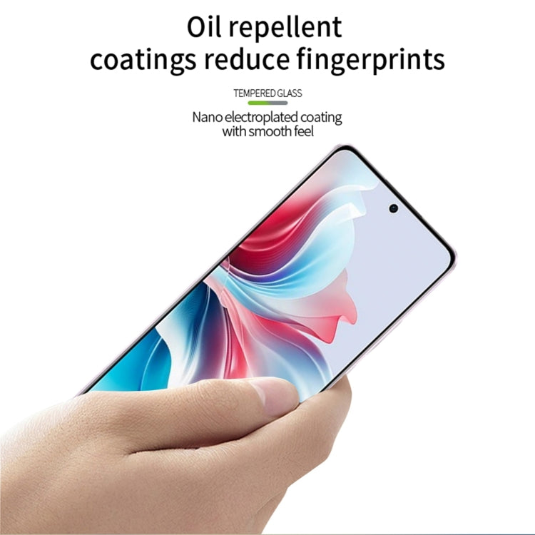 For OPPO Reno11 F PINWUYO 9H 2.5D Full Screen Tempered Glass Film(Black) - Reno11 F Tempered Glass by PINWUYO | Online Shopping UK | buy2fix