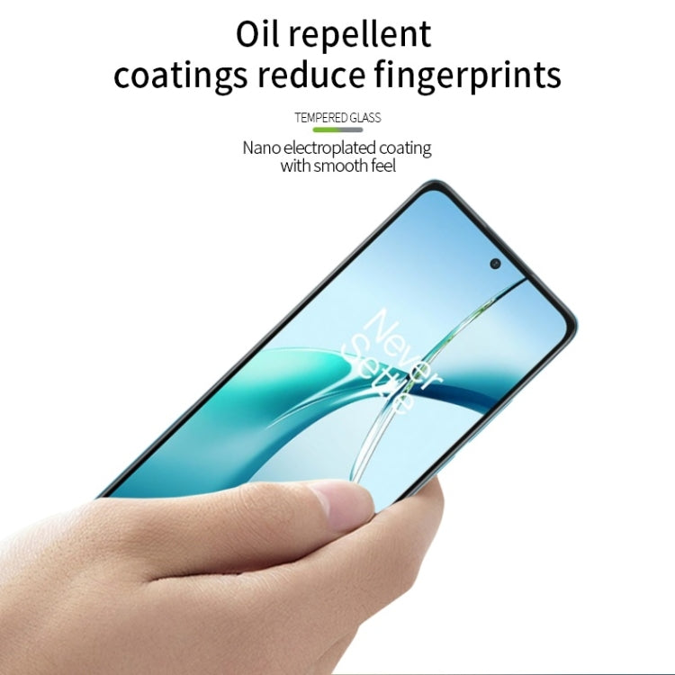 For OnePlus Nord CE4 Lite PINWUYO 9H 2.5D Full Screen Tempered Glass Film(Black) - Nord CE4 Lite Tempered Glass by PINWUYO | Online Shopping UK | buy2fix