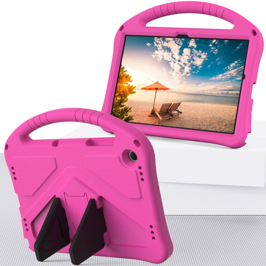 For Samsung Galaxy Tab A9+ EVA Shockproof Tablet Case with Holder(Rose Red) by buy2fix