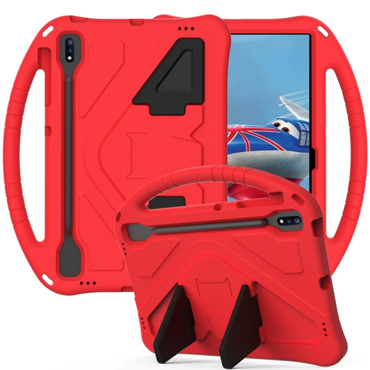 For Samsung Galaxy Tab S10+ 12.4 EVA Shockproof Tablet Case with Holder(Red) by buy2fix