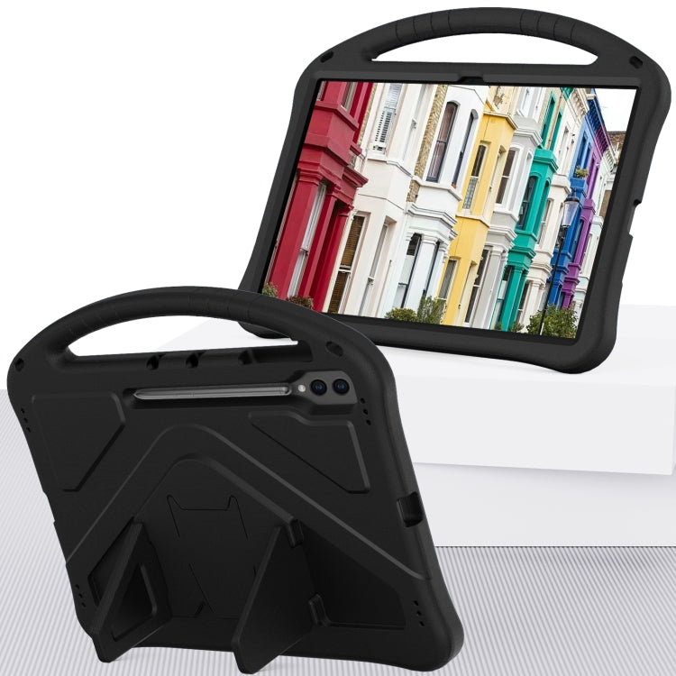 For Samsung Galaxy Tab S10 Ultra 14.6 EVA Shockproof Tablet Case with Holder(Black) by buy2fix