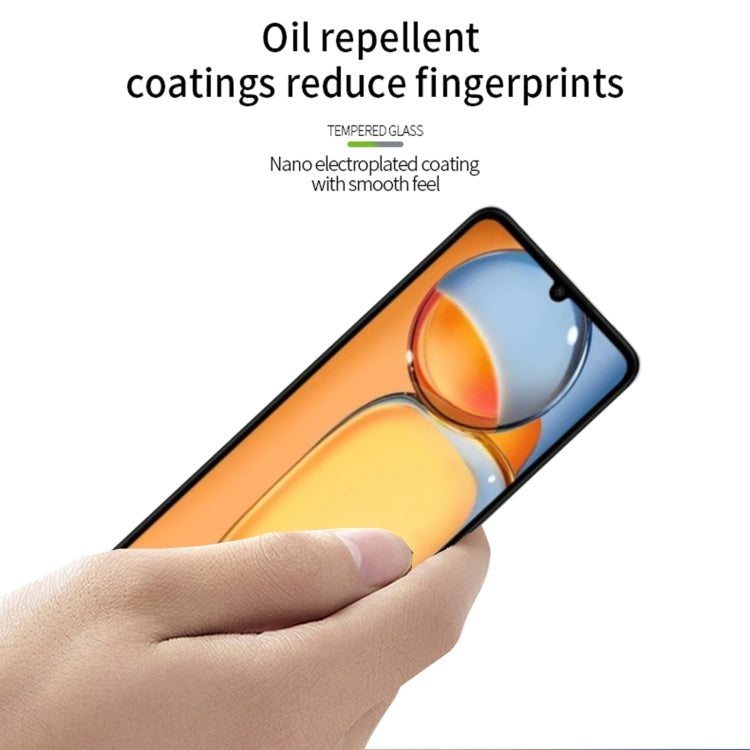 For Xiaomi Poco C65 PINWUYO 9H 2.5D Full Screen Tempered Glass Film(Black) - by PINWUYO | Online Shopping UK | buy2fix
