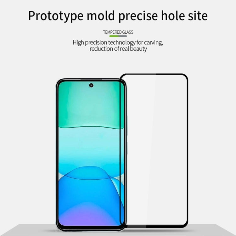For Xiaomi Redmi 13 PINWUYO 9H 2.5D Full Screen Tempered Glass Film(Black) - Redmi 13 Tempered Glass by PINWUYO | Online Shopping UK | buy2fix