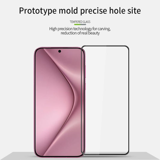 For Huawei Pura 70 PINWUYO 9H 3D Curved Full Screen Explosion-proof Tempered Glass Film(Black) by PINWUYO