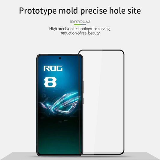 For ASUS ROG Phone 8 Pro PINWUYO 9H 2.5D Full Screen Tempered Glass Film(Black) by PINWUYO