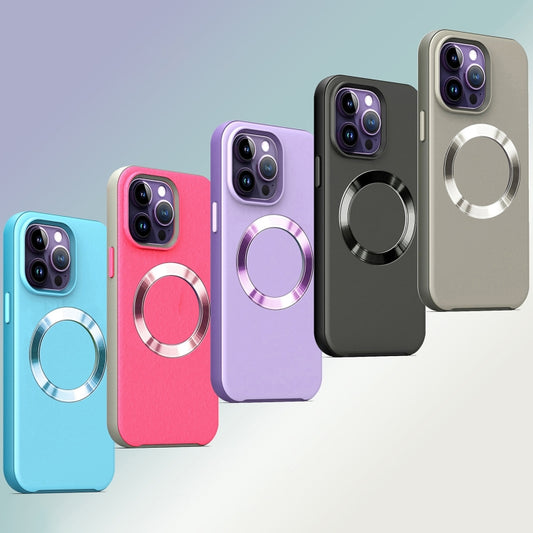For iPhone 12 CD Pattern Magsafe PC Phone Case(Purple) by buy2fix
