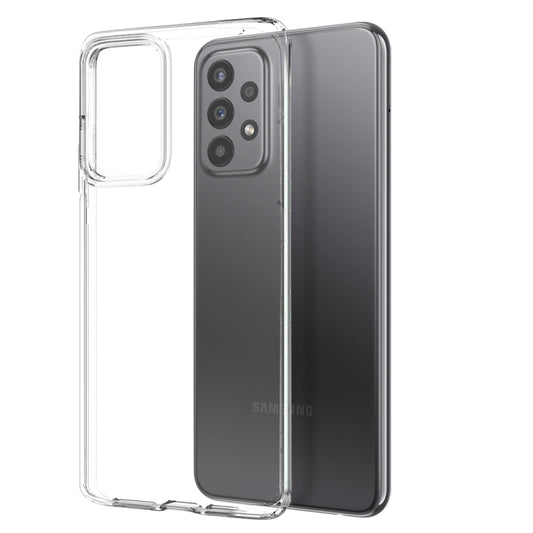 For Samsung Galaxy A23 4G / 5G NORTHJO Transparent TPU Phone Case with Tempered Glass Film(Transparent) - Galaxy Phone Cases by NORTHJO | Online Shopping UK | buy2fix