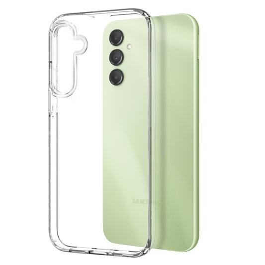 For Samsung Galaxy A14 4G / 5G NORTHJO Transparent TPU Phone Case with Tempered Glass Film(Transparent) - Galaxy Phone Cases by NORTHJO | Online Shopping UK | buy2fix