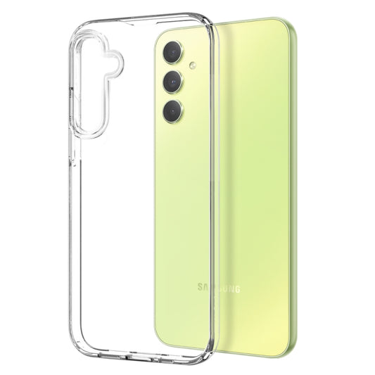 For Samsung Galaxy A34 5G NORTHJO Transparent TPU Phone Case with Tempered Glass Film(Transparent) - Galaxy Phone Cases by NORTHJO | Online Shopping UK | buy2fix