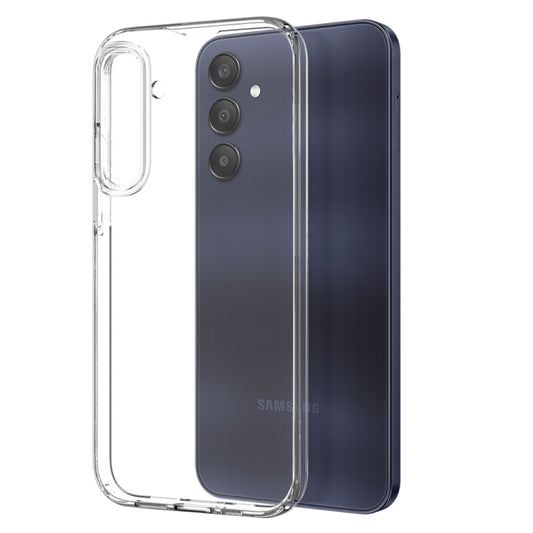 For Samsung Galaxy A25 5G NORTHJO Transparent TPU Phone Case with Tempered Glass Film(Transparent) - Galaxy Phone Cases by NORTHJO | Online Shopping UK | buy2fix