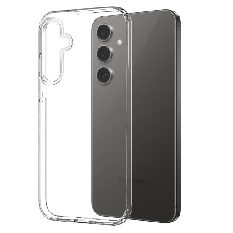 For Samsung Galaxy S24 FE 5G NORTHJO Transparent TPU Phone Case with Tempered Glass Film(Transparent) - Galaxy S24 FE 5G Cases by NORTHJO | Online Shopping UK | buy2fix