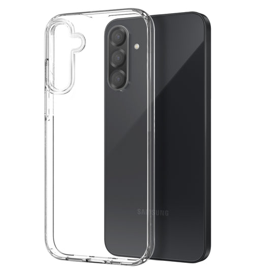 For Samsung Galaxy A26 5G NORTHJO Transparent TPU Phone Case with Tempered Glass Film(Transparent) - Galaxy Phone Cases by NORTHJO | Online Shopping UK | buy2fix