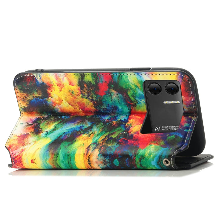 For DOOGEE X98 Pro / X98 CaseNeo Colorful Magnetic Leather Phone Case(Colorful Cloud) - Doogee Cases by buy2fix | Online Shopping UK | buy2fix