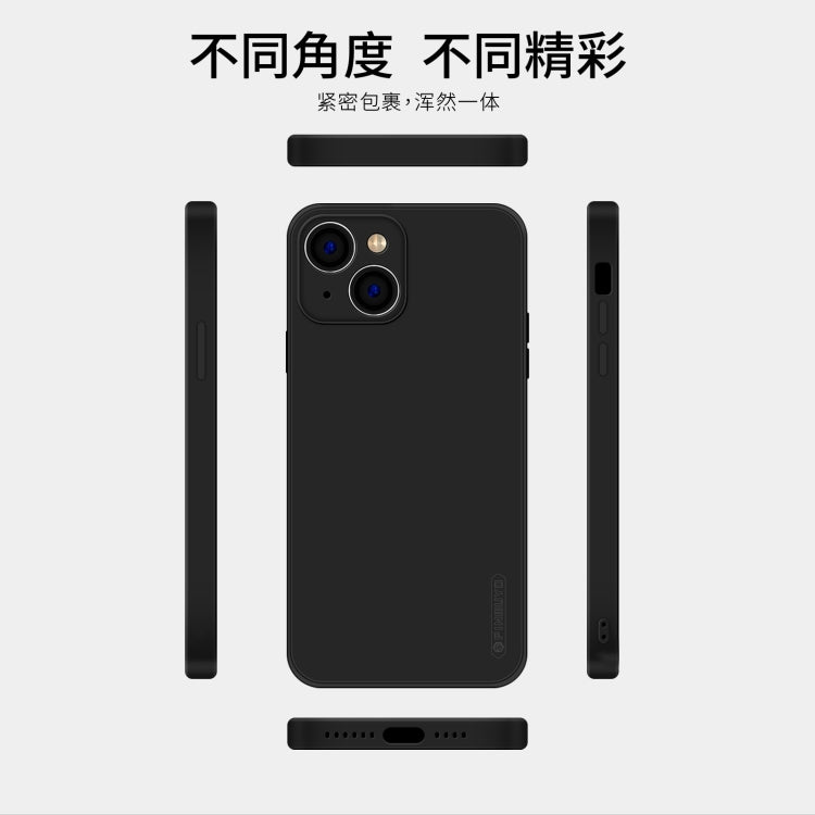 For iPhone 15 Plus PINWUYO Sense Series Liquid Silicone TPU Phone Case(Black) - iPhone 15 Plus Cases by PINWUYO | Online Shopping UK | buy2fix