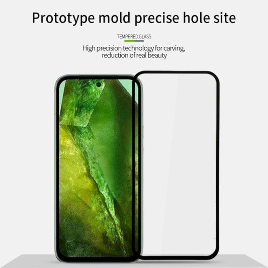 For Google Pixel 8a PINWUYO 9H 2.5D Full Screen Tempered Glass Film(Black) by PINWUYO