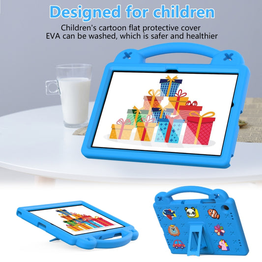 For Samsung Galaxy Tab A9+ X216B Handle Kickstand Children EVA Shockproof Tablet Case(Sky Blue) - Galaxy Tab A9+ by buy2fix | Online Shopping UK | buy2fix