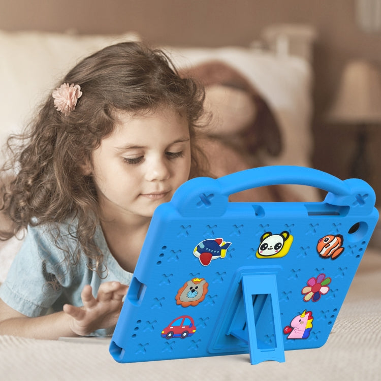 For Samsung Galaxy Tab A9+ X216B Handle Kickstand Children EVA Shockproof Tablet Case(Sky Blue) - Galaxy Tab A9+ by buy2fix | Online Shopping UK | buy2fix
