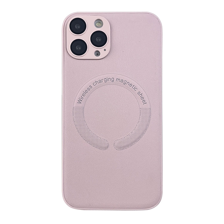 For iPhone 13 Pro Max Leather All-inclusive MagSafe TPU Phone Case(Pink) - iPhone 13 Pro Max Cases by buy2fix | Online Shopping UK | buy2fix