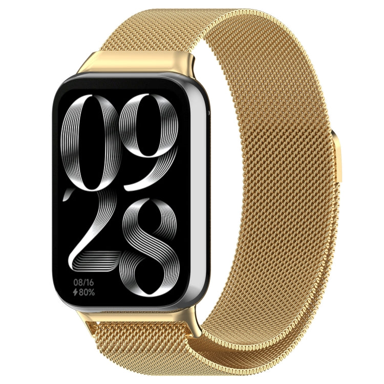 For Xiaomi Smart Band 9 Pro / 8 Pro Milan Magnetic Steel Mesh Watch Band(Gold) - Watch Bands by buy2fix | Online Shopping UK | buy2fix