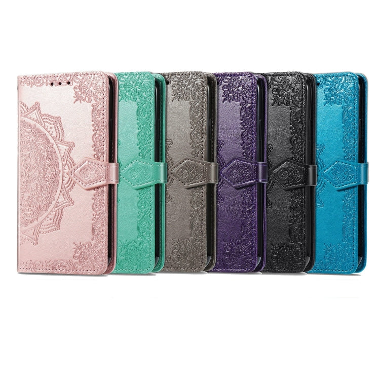 For Samsung Galaxy S25 5G Mandala Flower Embossed Leather Phone Case(Purple) by buy2fix