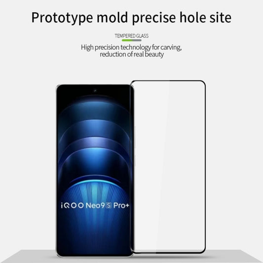 For vivo iQOO Neo9S Pro+ PINWUYO 9H 2.5D Full Screen Tempered Glass Film(Black) by PINWUYO