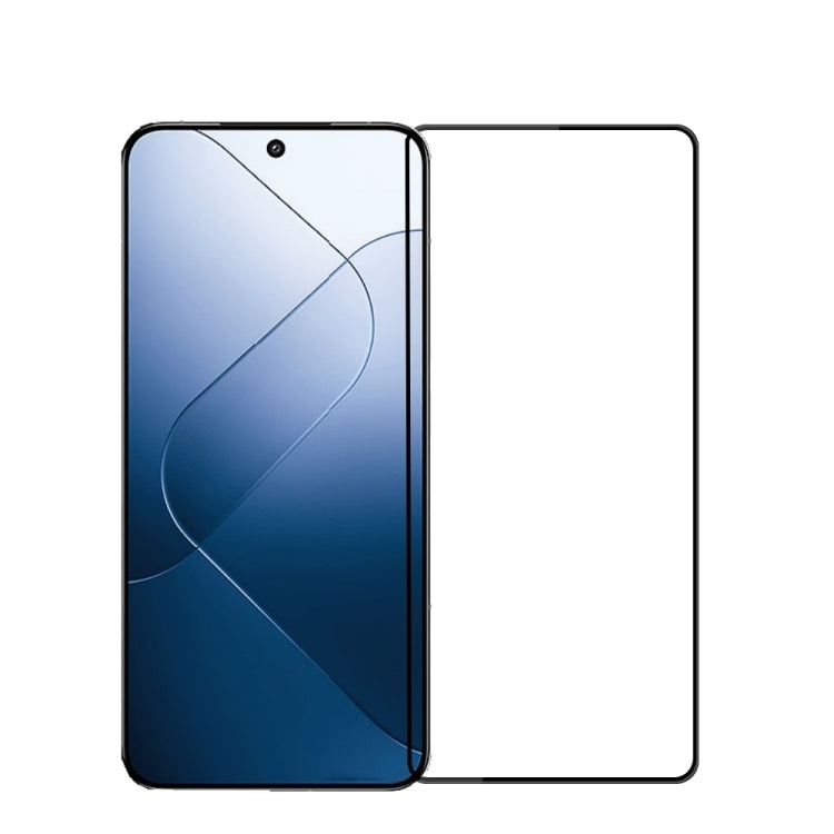 For Xiaomi 14 PINWUYO 9H 3D Full Screen Explosion-proof Tempered Glass Film(Black) - by PINWUYO | Online Shopping UK | buy2fix