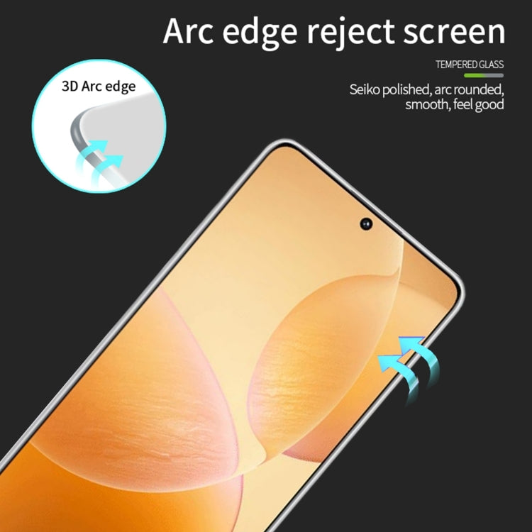 For Xiaomi Poco X6 / X6 Pro PINWUYO 9H 3D Full Screen Explosion-proof Tempered Glass Film(Black) - by PINWUYO | Online Shopping UK | buy2fix