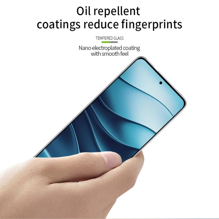For Xiaomi Redmi Note 14 5G PINWUYO 9H 3D Full Screen Explosion-proof Tempered Glass Film(Black) - Note 14 Tempered Glass by PINWUYO | Online Shopping UK | buy2fix