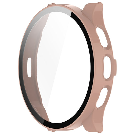For Garmin Venu 3 PC + Tempered Film Integrated Watch Protective Case(Pink) by buy2fix