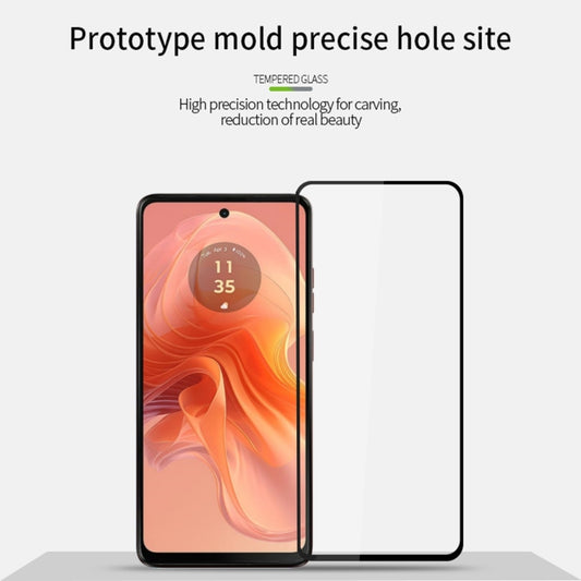 For Motorola Moto G04/G14/G04s MOFI 9H 2.5D Full Screen Tempered Glass Film(Black) by MOFI