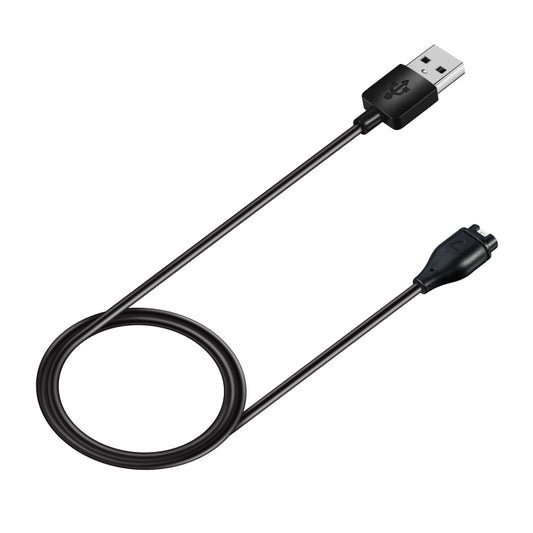 For Garmin Venu 3 USB Port 1m Smart Watch Charging Cable(Black) by buy2fix