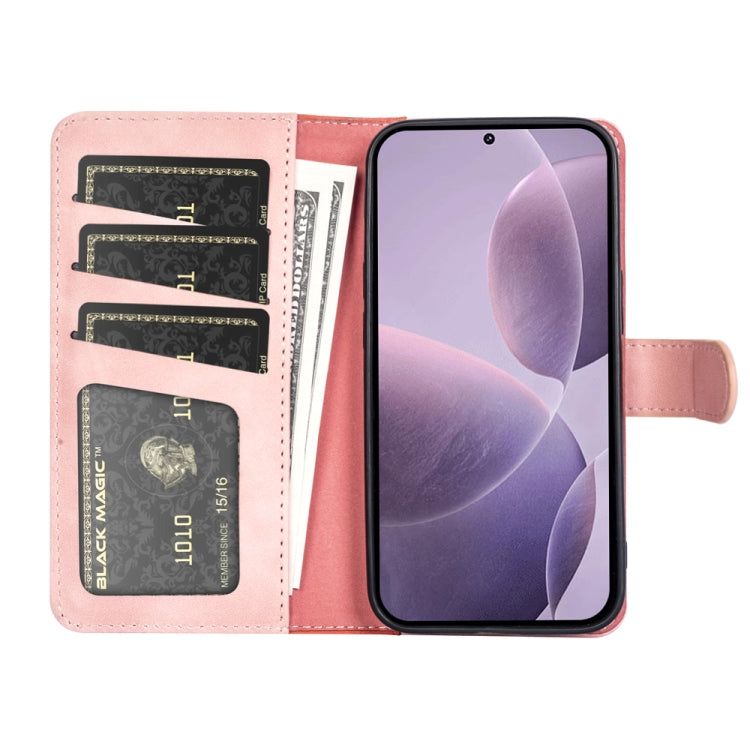 For Xiaomi Redmi K70 Stitching Horizontal Flip Leather Phone Case(Red) - Xiaomi Cases by buy2fix | Online Shopping UK | buy2fix