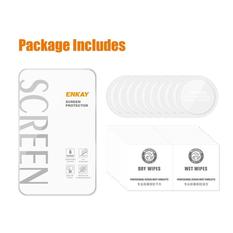 For Huawei Watch GT 5 46mm 10pcs ENKAY Hat-Prince 0.2mm 9H Tempered Glass Screen Protector Watch Film by ENKAY