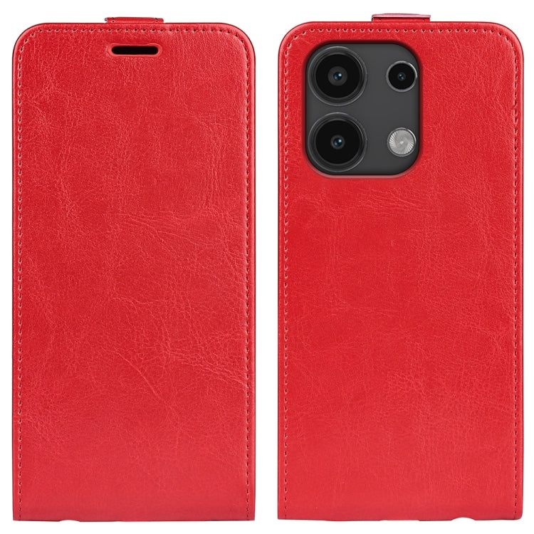 For Xiaomi Redmi Note 13 4G R64 Texture Single Vertical Flip Leather Phone Case(Red) - Xiaomi Cases by buy2fix | Online Shopping UK | buy2fix