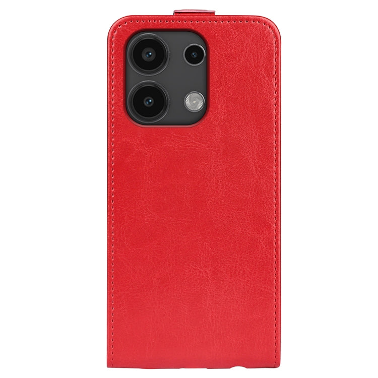 For Xiaomi Redmi Note 13 4G R64 Texture Single Vertical Flip Leather Phone Case(Red) - Xiaomi Cases by buy2fix | Online Shopping UK | buy2fix