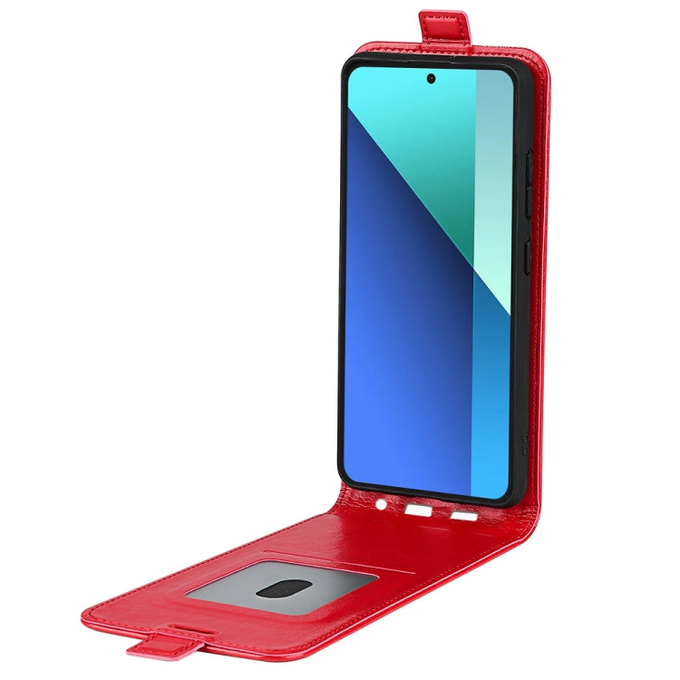 For Xiaomi Redmi Note 13 4G R64 Texture Single Vertical Flip Leather Phone Case(Red) - Xiaomi Cases by buy2fix | Online Shopping UK | buy2fix