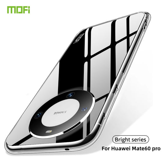 For Huawei Mate 60 Pro MOFI Ming Series Ultra-thin TPU Phone Case(Transparent) by MOFI