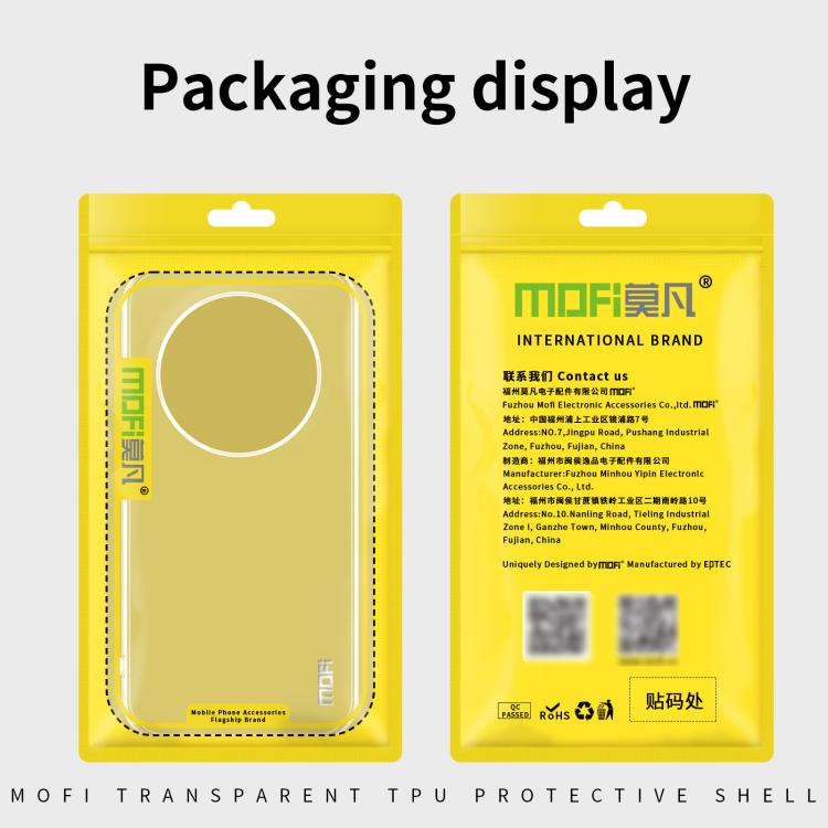 For Huawei nova 12 MOFI Ming Series Ultra-thin TPU Phone Case(Transparent) by MOFI