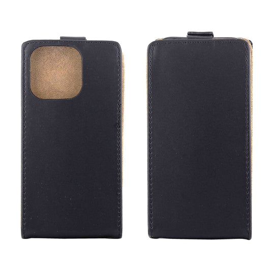For iPhone 16 Pro Vertical Flip Leather Phone Case with Card Slot(Black) by buy2fix