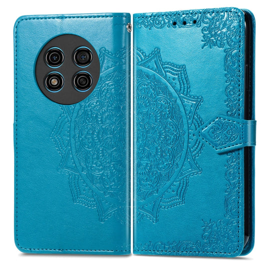 For Ulefone Note 15 Mandala Flower Embossed Leather Phone Case(Blue) by buy2fix