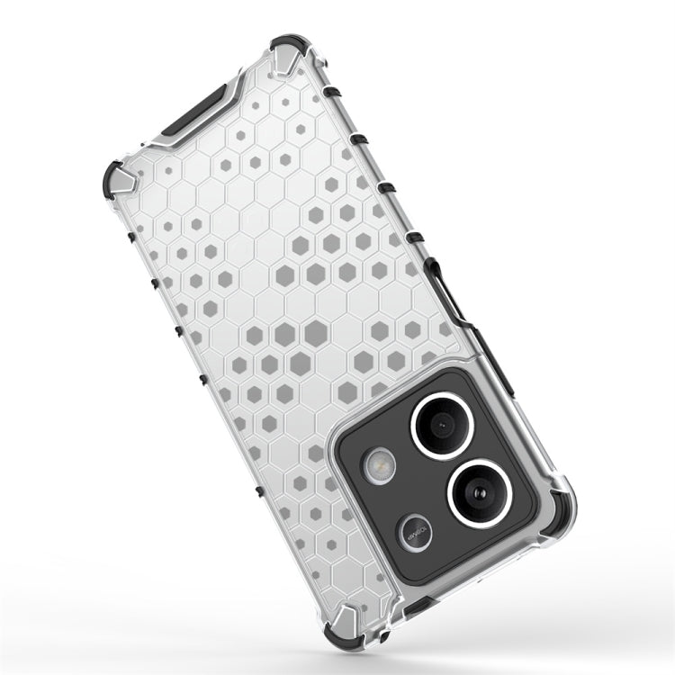 For Redmi Note 13 Shockproof Honeycomb Phone Case(Black) - Xiaomi Cases by buy2fix | Online Shopping UK | buy2fix
